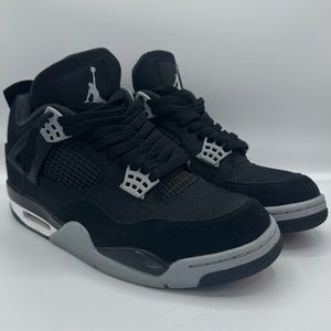 🔥 Air Jordan 4 - Black Canvas - Mens 8.5 🔥